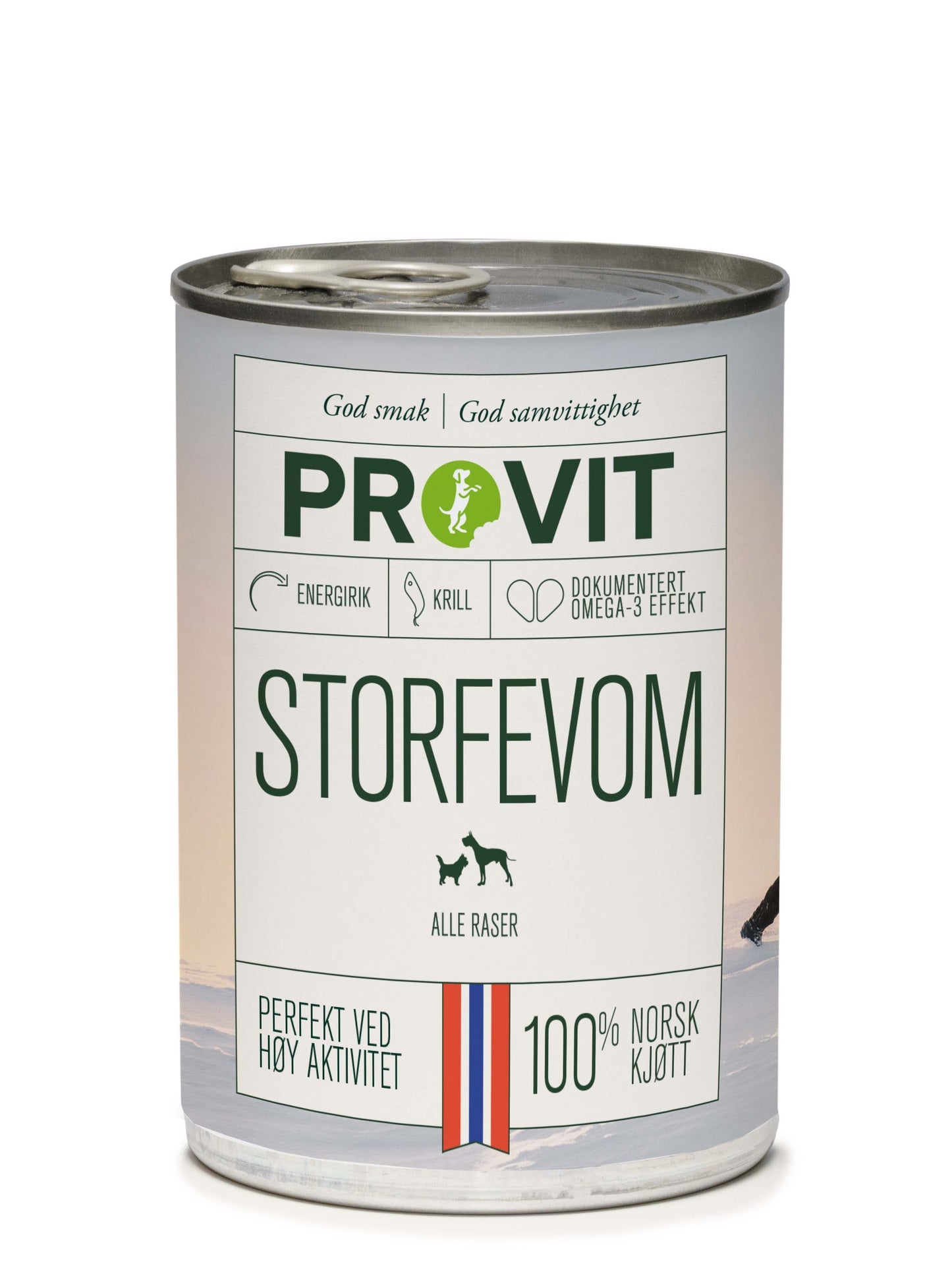 PROVIT Gobiten Boksemat Storfevom M/Krill 400g 12stk (Pk Pris)