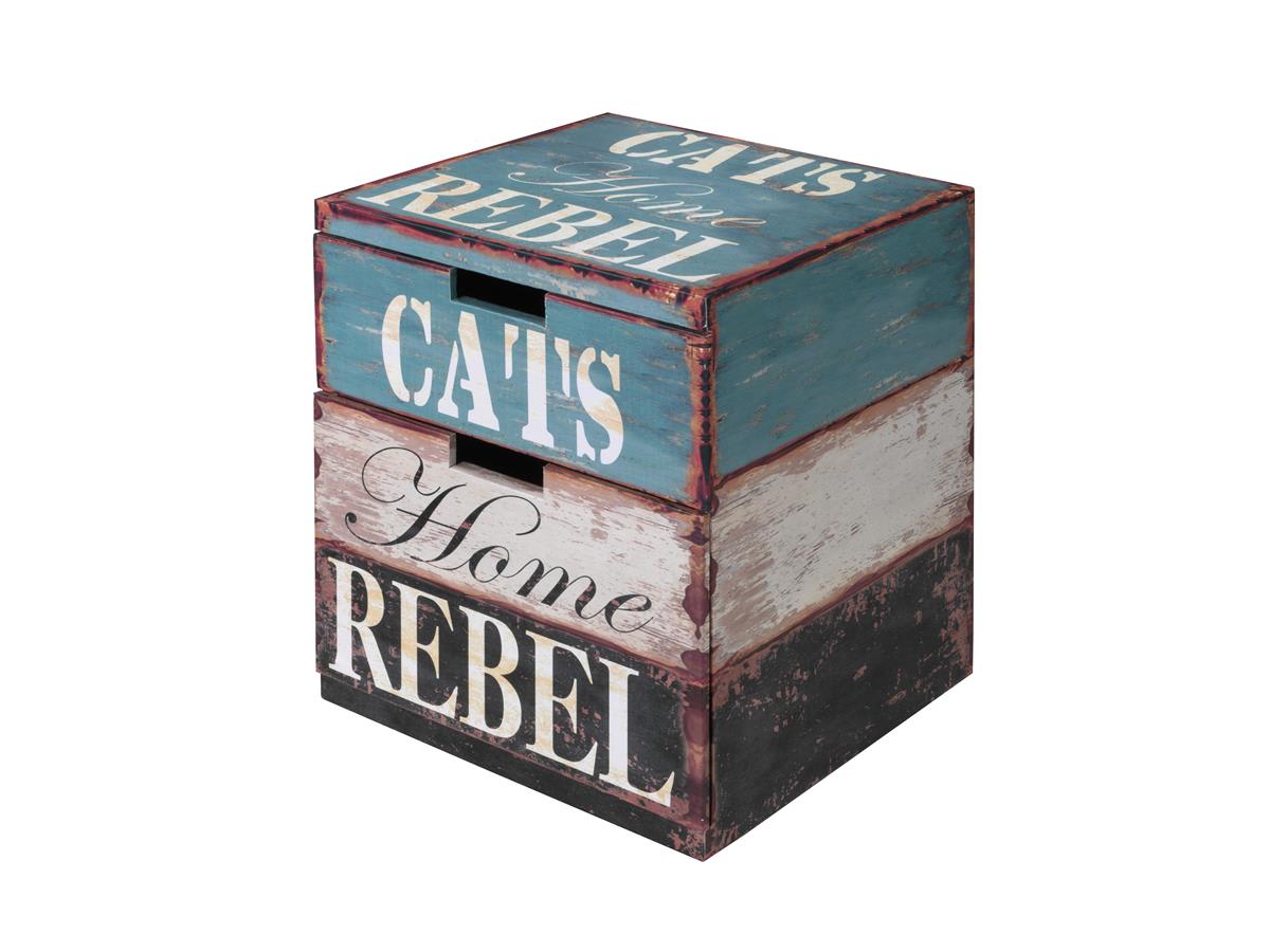 Kattehule/Boks 434-425992 i Tre Rebel L 40x40x50cm