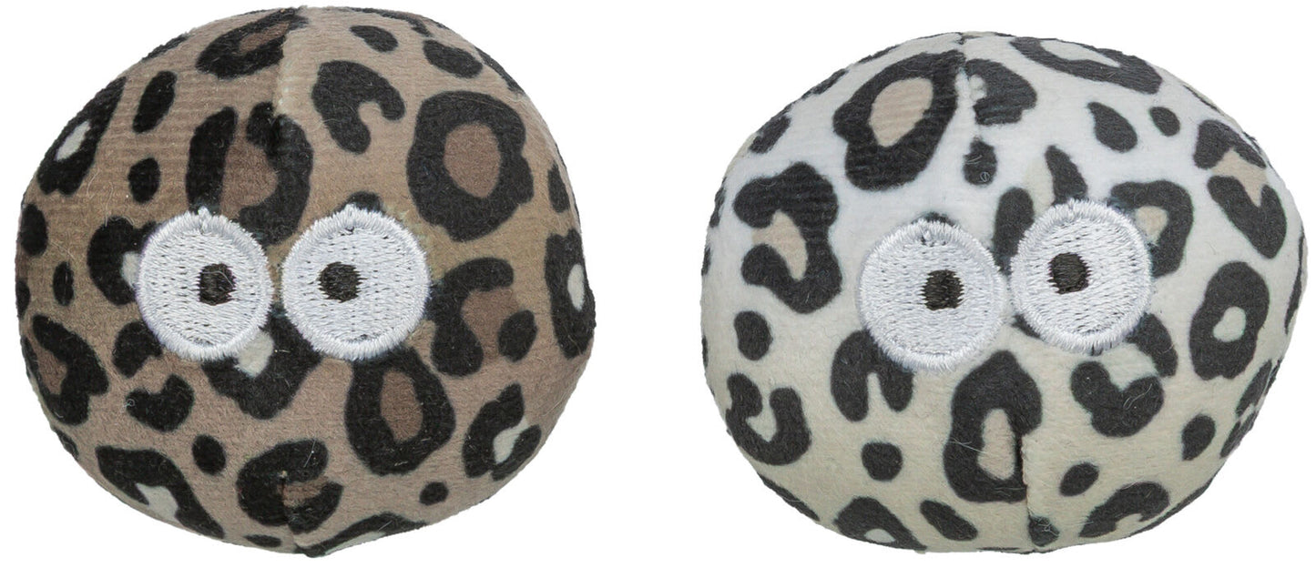 Katteleke 45383 2stk Baller i Plysj M/Catnip 5,5cm