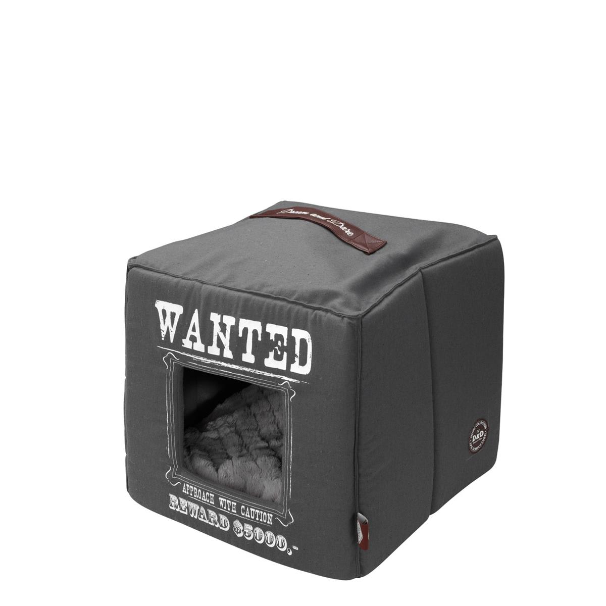 Kattehule D&D Wanted Pet-Cube Grå 40x40x40cm
