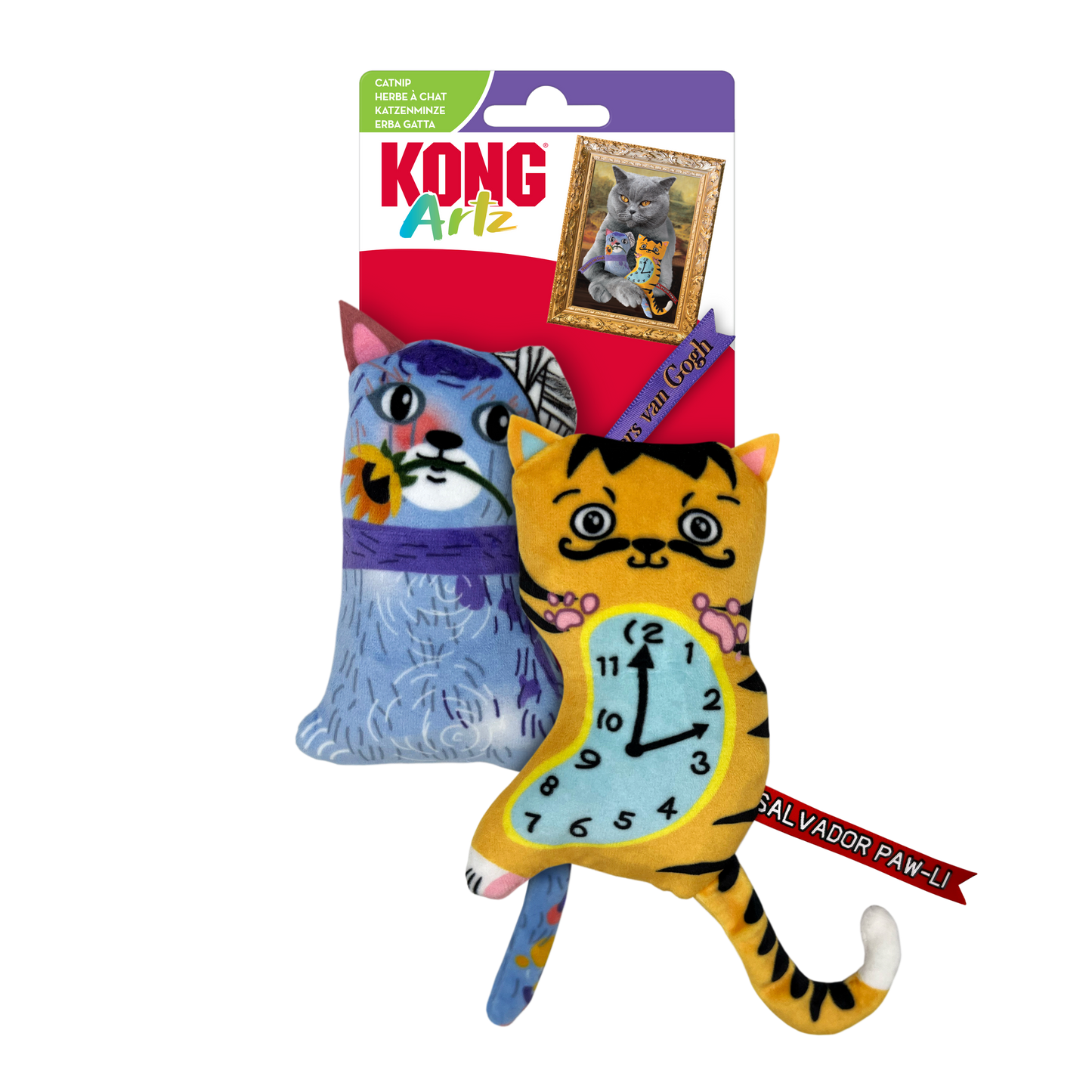 Katteleke KONG Artz Dali/van Gogh 2pk