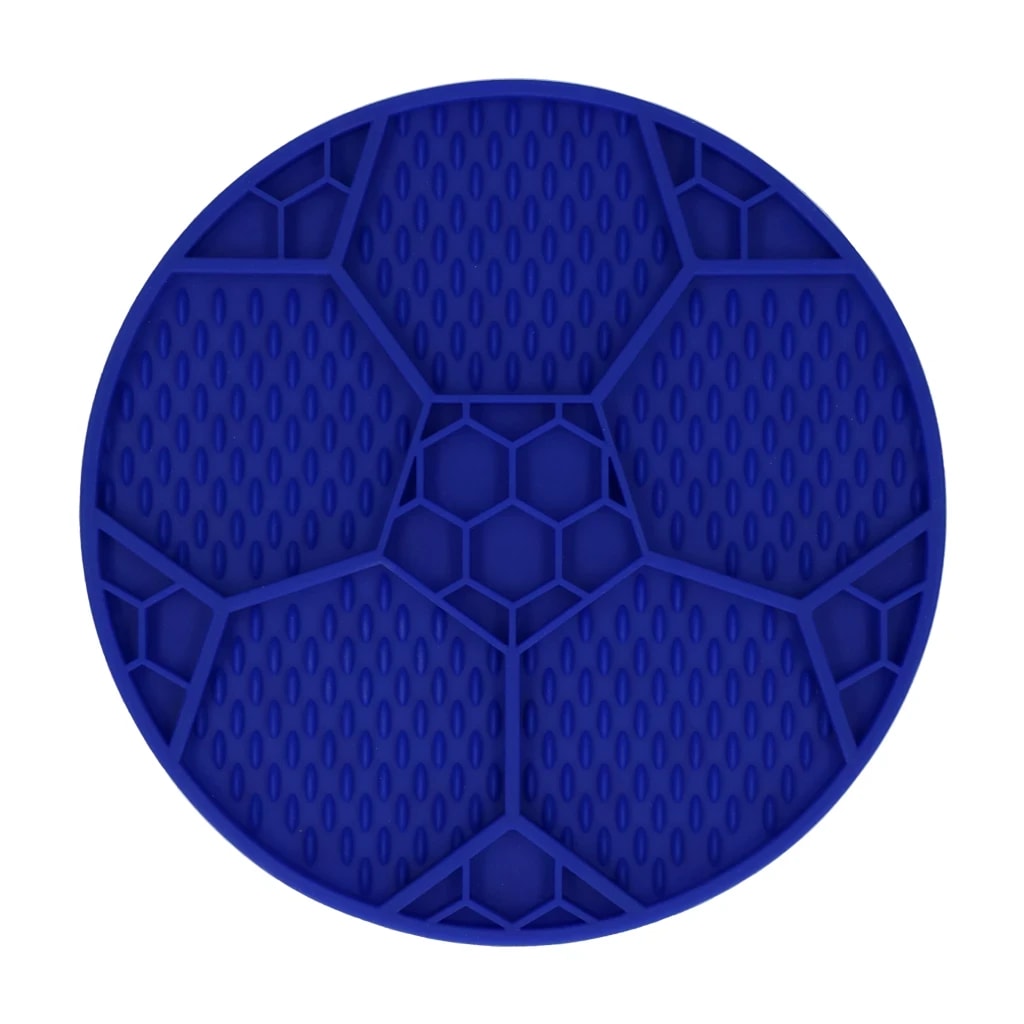 Eat Slow Live Longer Lick Mat Soccer Ball Blue