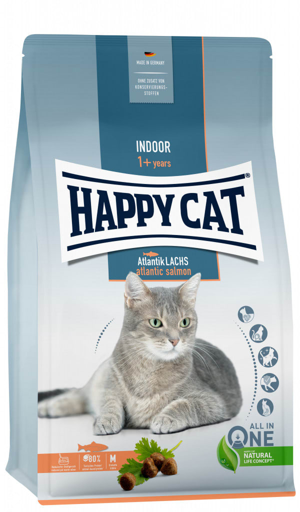 Happy Cat Indoor Adult Atlantik-Laks 4kg
