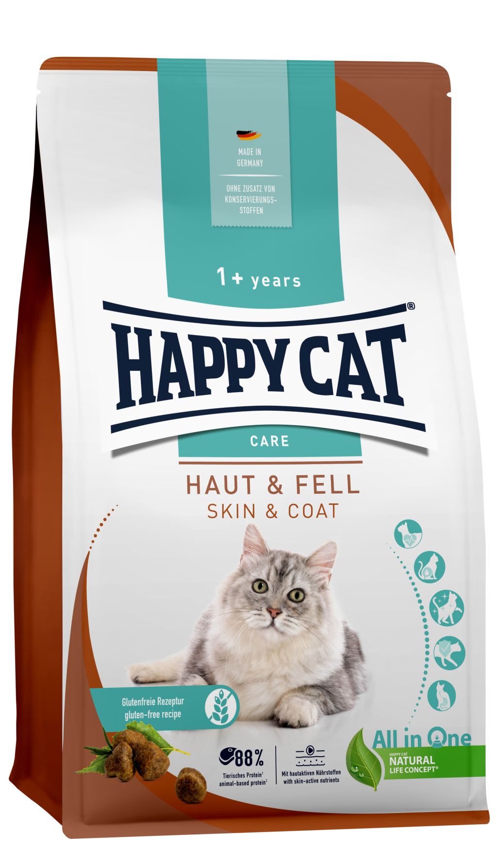 Happy Cat Care Adult Hud & Pels 1,3kg