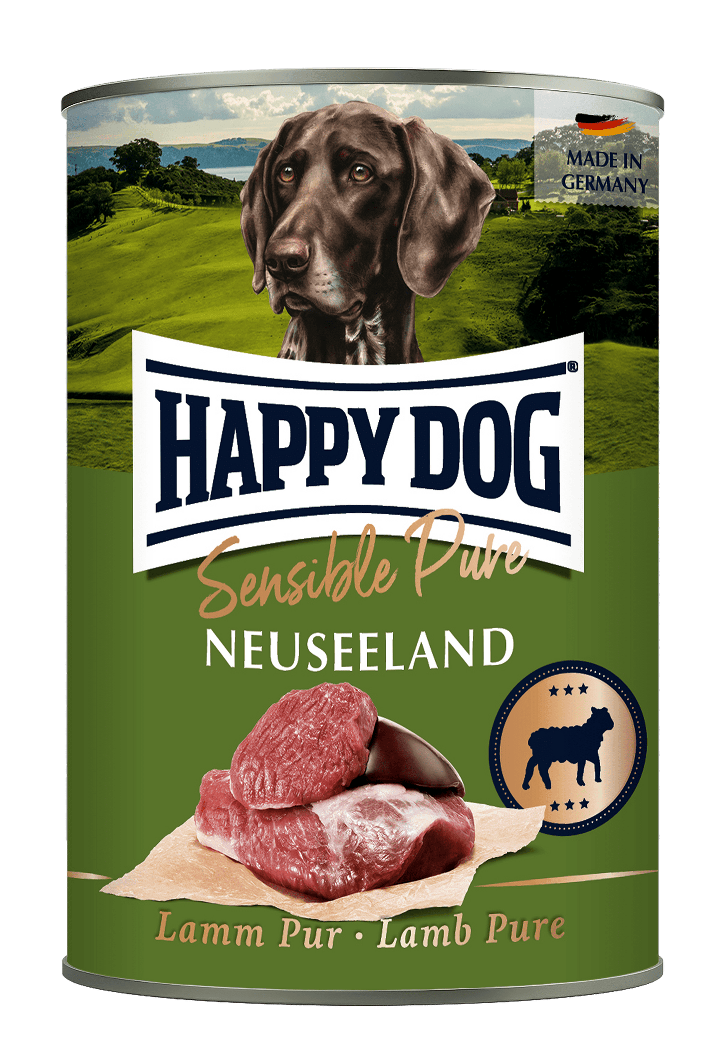 Happy Dog Boksemat Sensible Pure Neuseeland M/Lam 400g