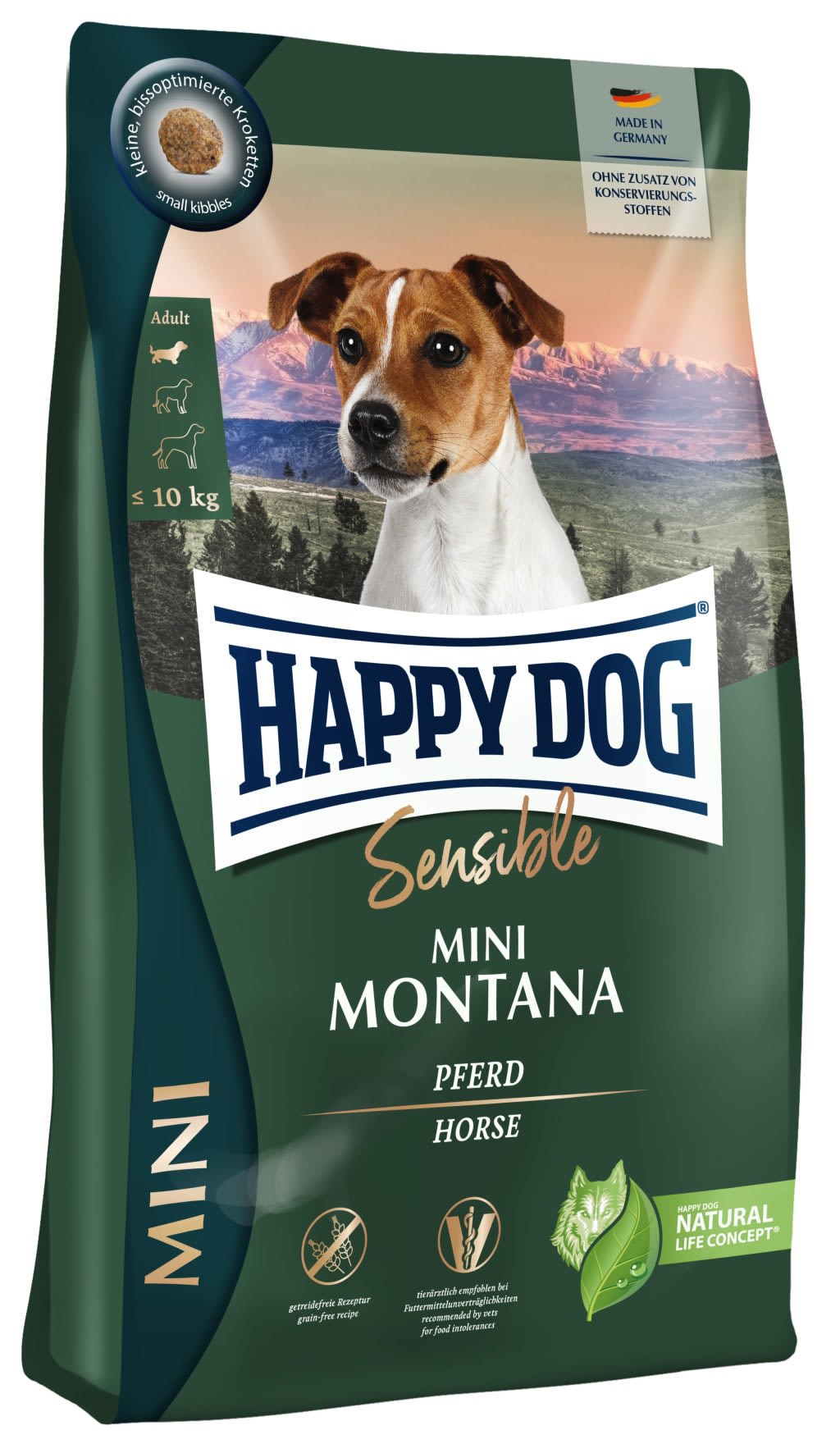 Happy Dog Sensible Mini Montana 800g M/Hest