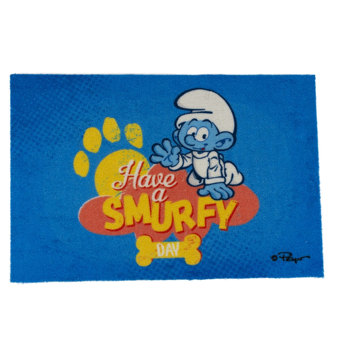 Dørmatte Baby Smurf Hvit/Blå 60x40cm