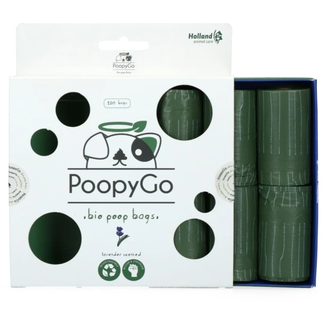 PoopyGo Eco friendly 120 pcs (8x15 bags) Lavender scented