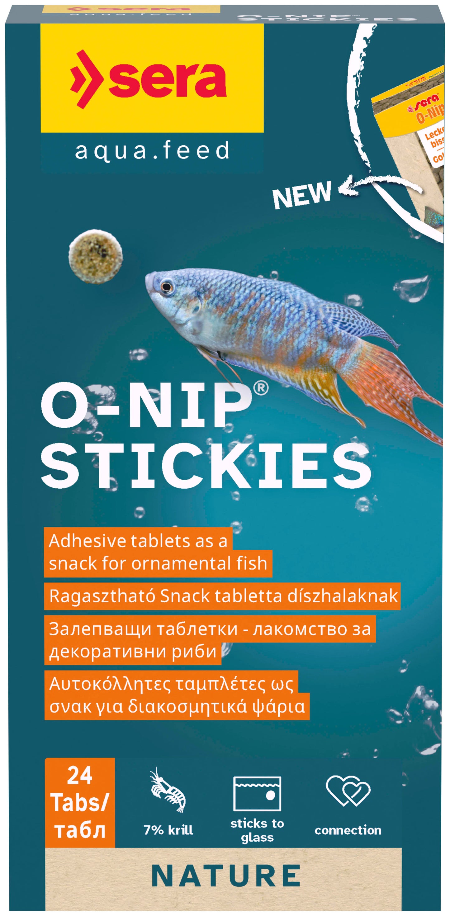 Fiskefor Sera O-Nip Stickies 24 Tabl.