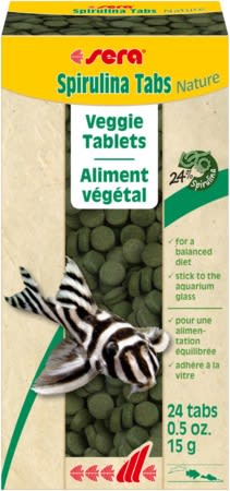 Fiskefor Sera Spirulina Nature Tabl. 24 Stk. 920