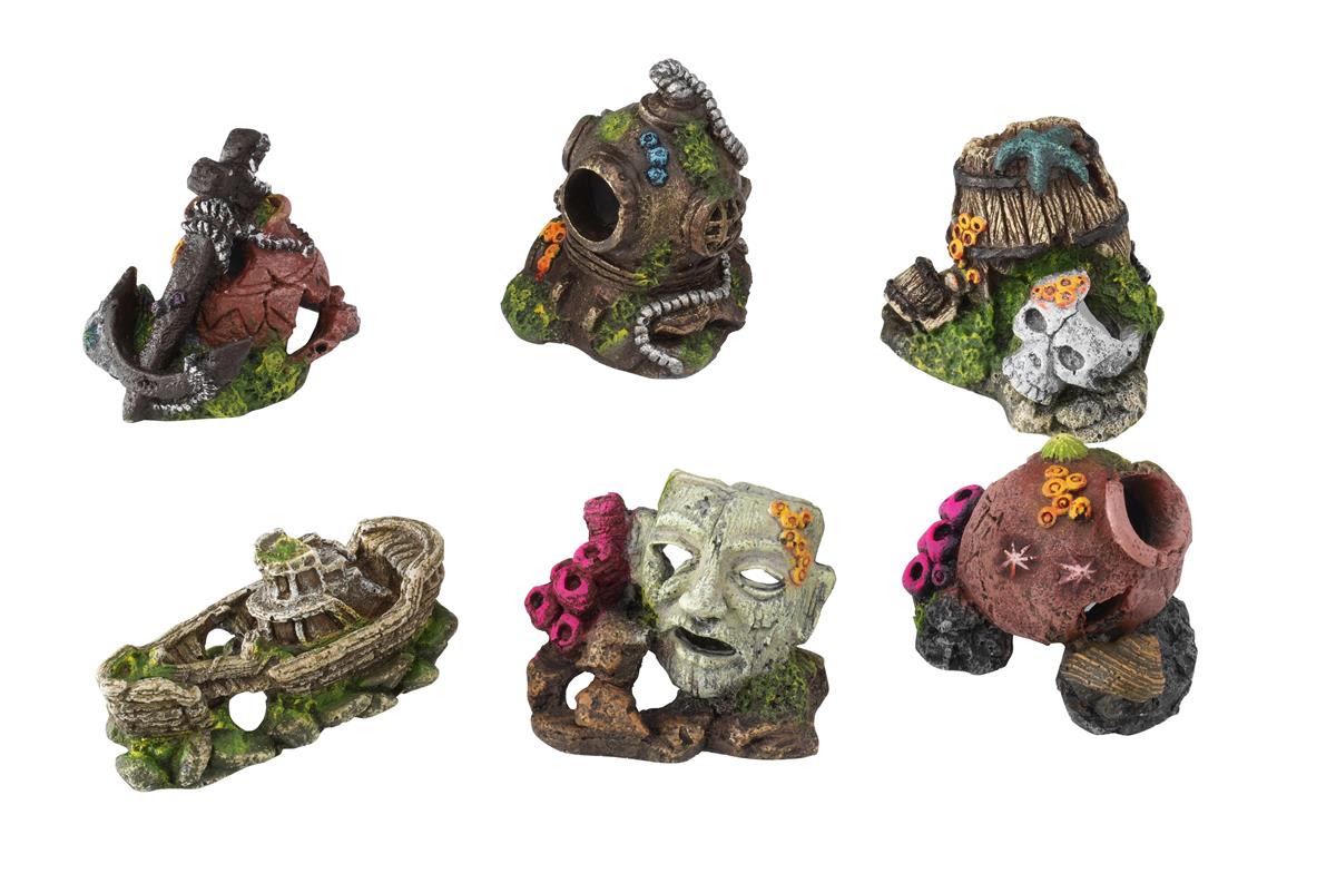 Akv. Pynt 234-107607 Miniatyr Figurer 7-10cm Sett M/12stk