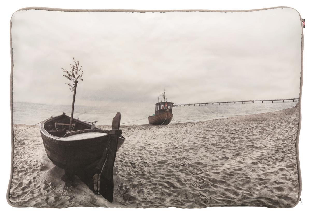 Hundepute 36386 Beach Semsket Taupe M/Motiv 120x80cm