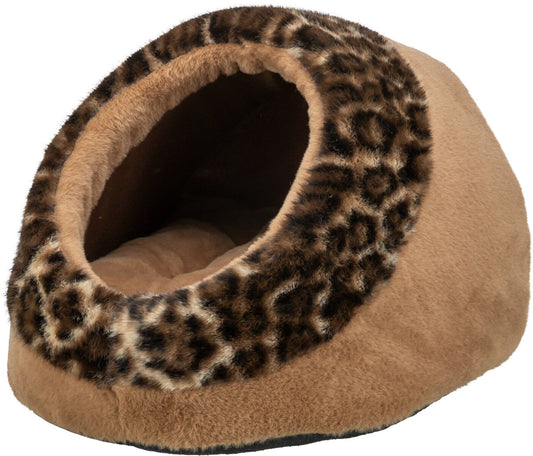 Kattehule 374247 Leo Brun Leopard Softplysj 35x26x41cm