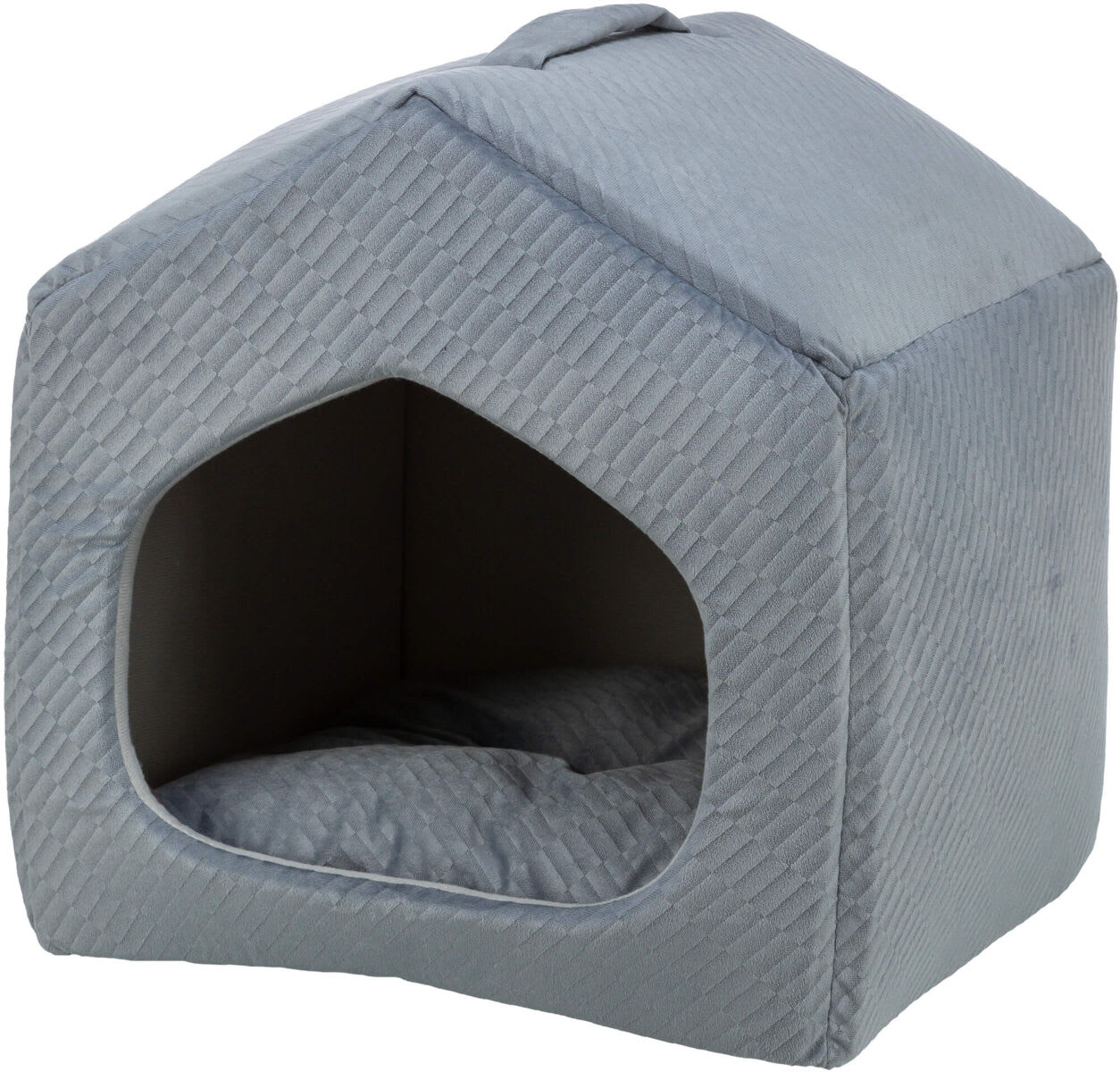 Hunde/Kattehule 37798 SOFT Edition Alena 40x45x40cm Blå/Grå Fløyel