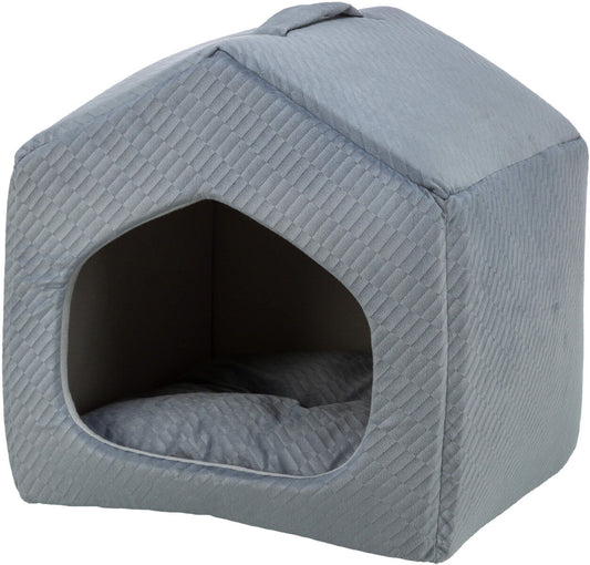 Hunde/Kattehule 37798 SOFT Edition Alena 40x45x40cm Blå/Grå Fløyel