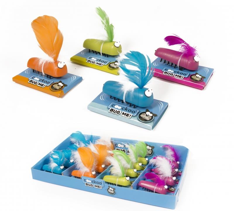 Katteleke Coockoo Bug Me! Batteridrevet i Display (16stk i pk)