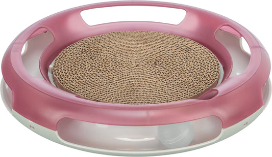 Katteleke 41415 Race & Scratch Plastikk/Klorematte i Papp Ø37cm Rosa
