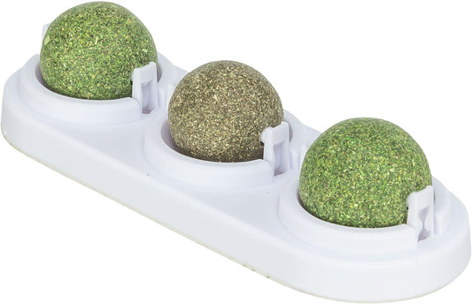 3 Baller M/Catnip og Matatabi M/Holder Ø5cm