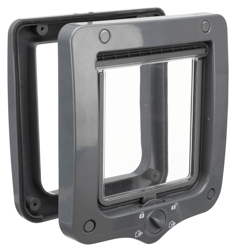 Kattedør 44212 Trixie 4ways 20x22cm Grå