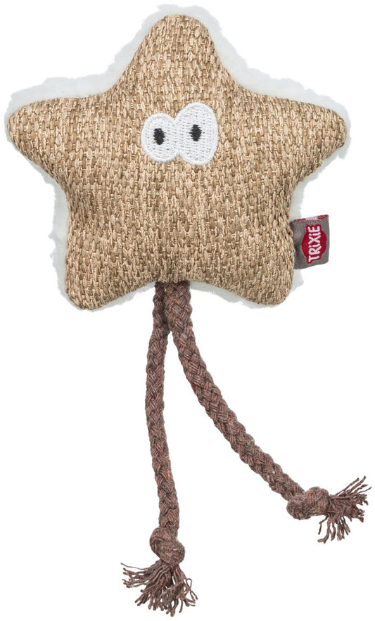 Katteleke 45670 Stjerne i Stoff M/Tau og Catnip 17cm