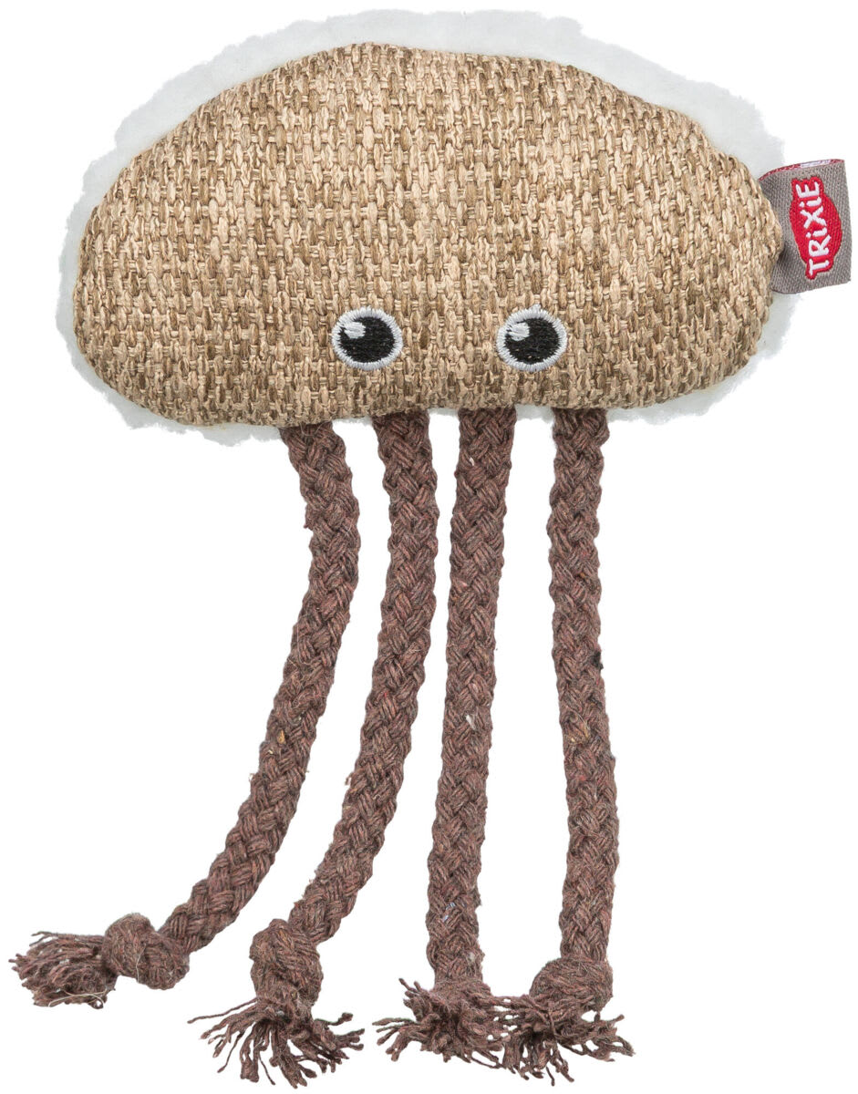 Katteleke 45673 Blekksprut i Stoff M/Tau og Catnip 14cm