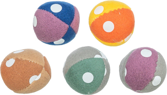 Katteleke 45756 Ball i Plysj M/Catnip Ass Ø:4,5cm (55stk i Bulk)