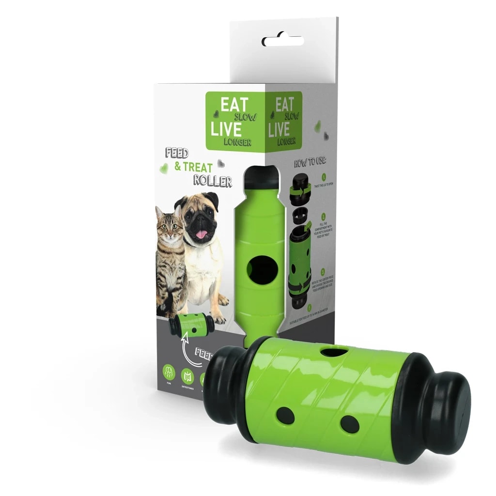 Eat Slow Live Longer Feed & Treat Roller Green S
