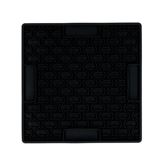 Eat Slow Live Longer Lick Mat Bones Grey