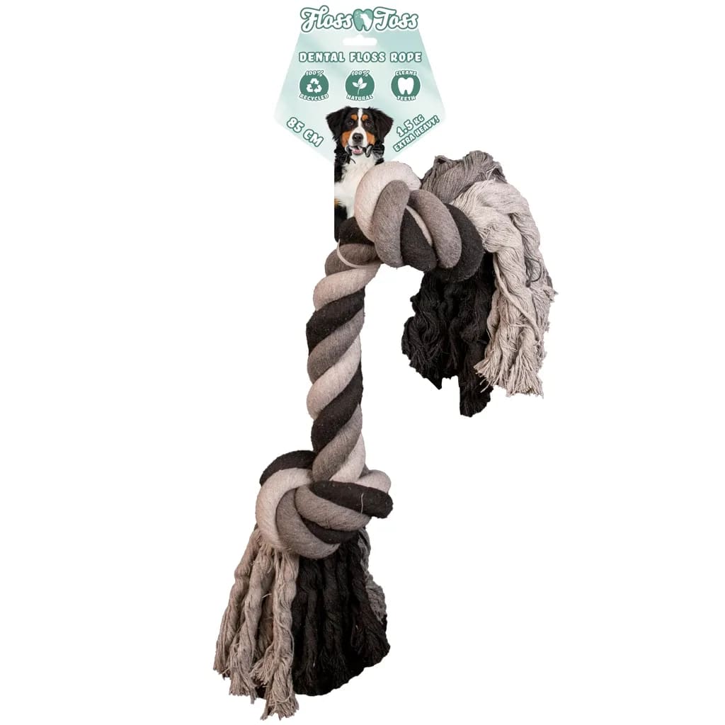 Floss Toss Dental Rope 2 Knot - 85 cm (1.5 kg)