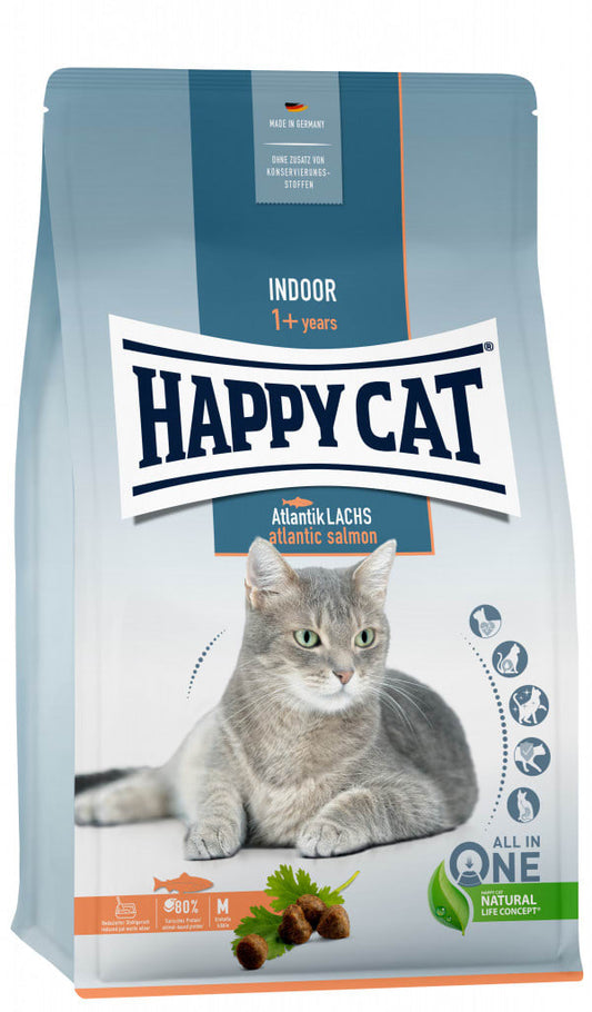 Happy Cat Indoor Adult Atlantik-Laks 4kg