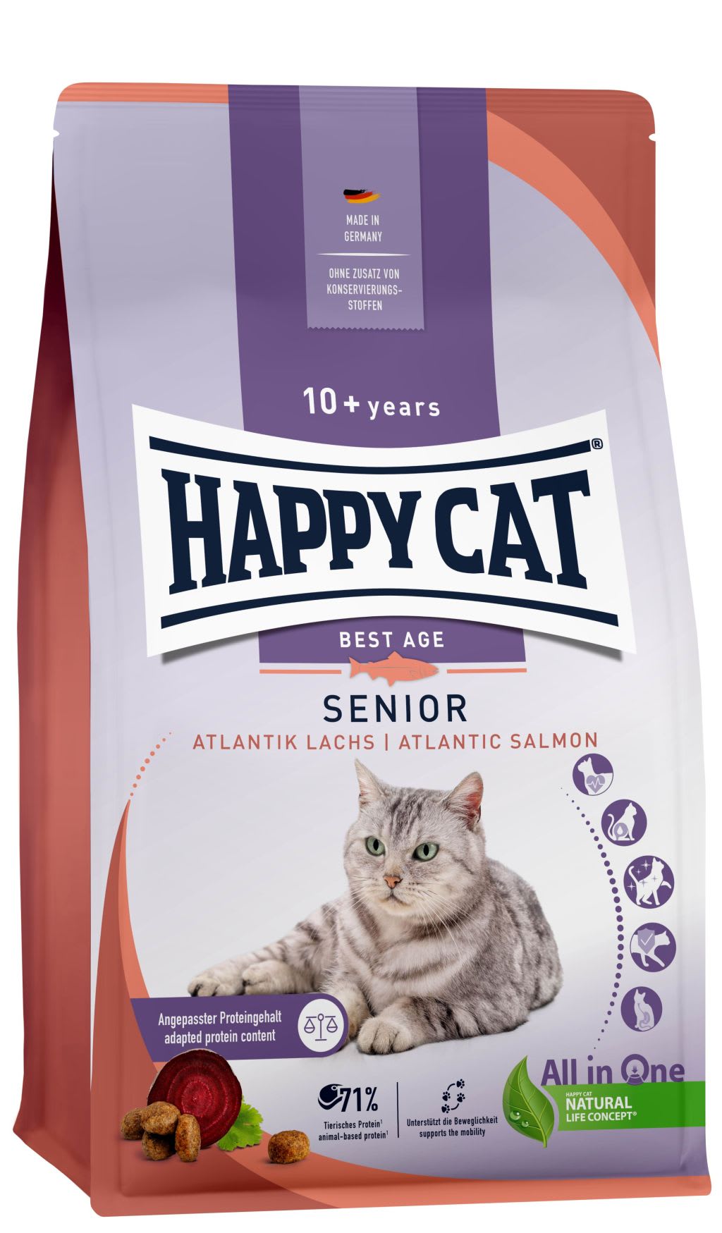 Happy Cat Best Age Senior Atlantik-Laks 4kg