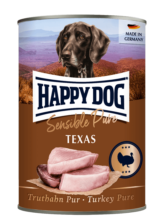 Happy Dog Boksemat Sensible Pure Texas M/Kalkun 400g