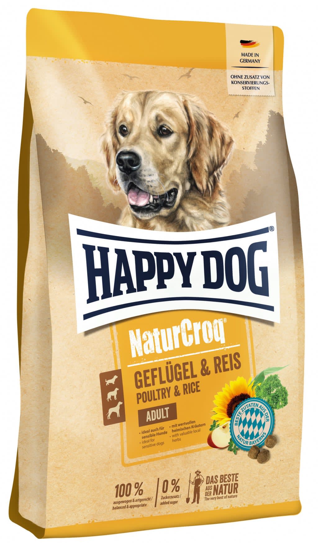 Happy Dog Natur Croq Kylling & Ris 11Kg