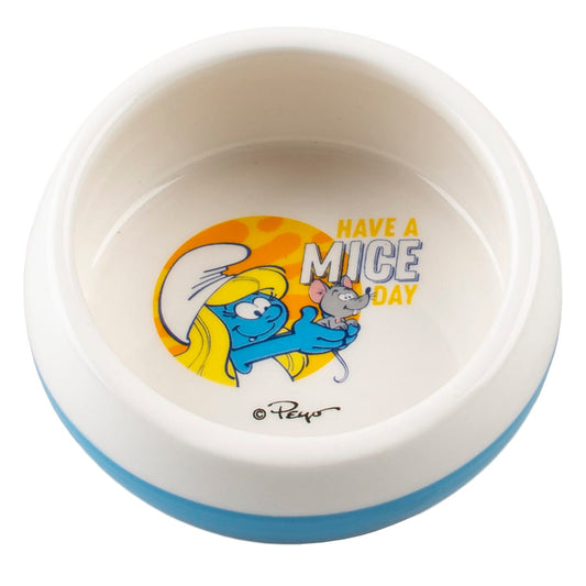 Gnagerskål Smurfette Hvit/Blå Keramikk 100ml ø8,5cm