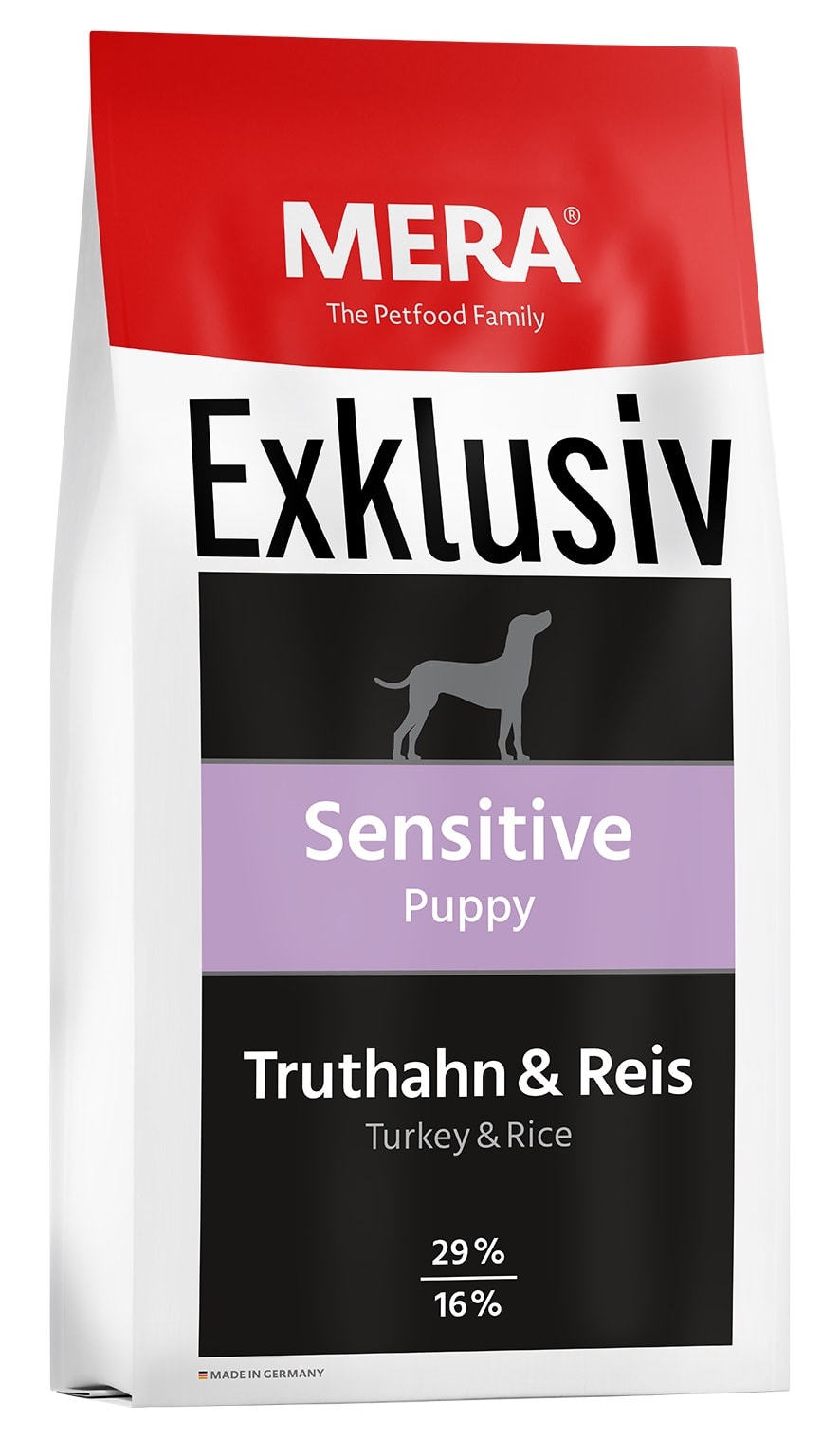 mera Exklusiv Puppy Sensitiv 15Kg Kalkun og Ris (Hvetefri)