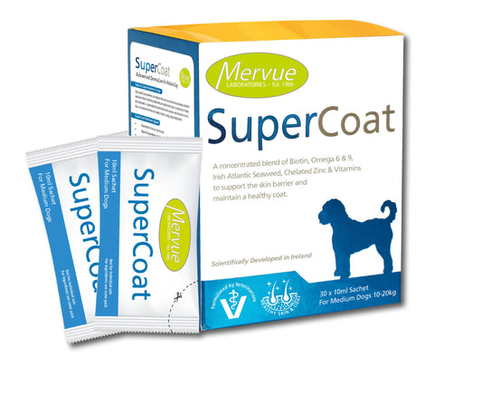 Best før 23.1.26 SuperCoat Pasta 30x10ml Til Medium Hunder Singel Dose